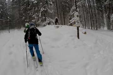 Trasa skitourowa z Doliny Małej Łąki do Doliny Strążyskiej - skitury - skitourowe zakopane - Kościelisko