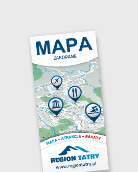 Mapa zimowych atrakcji Podhala